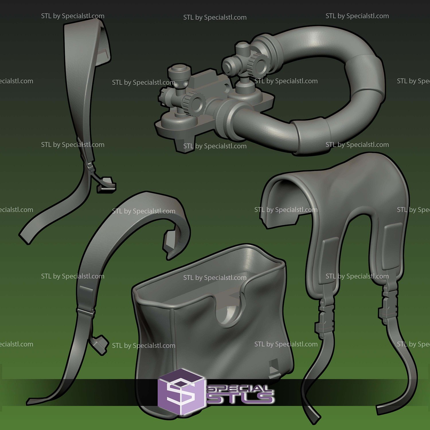 Riyo Reaper Trash Beasts Base STL Files 3D Model — view 5