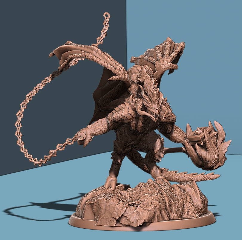 The Flame Baron 3D STL Model