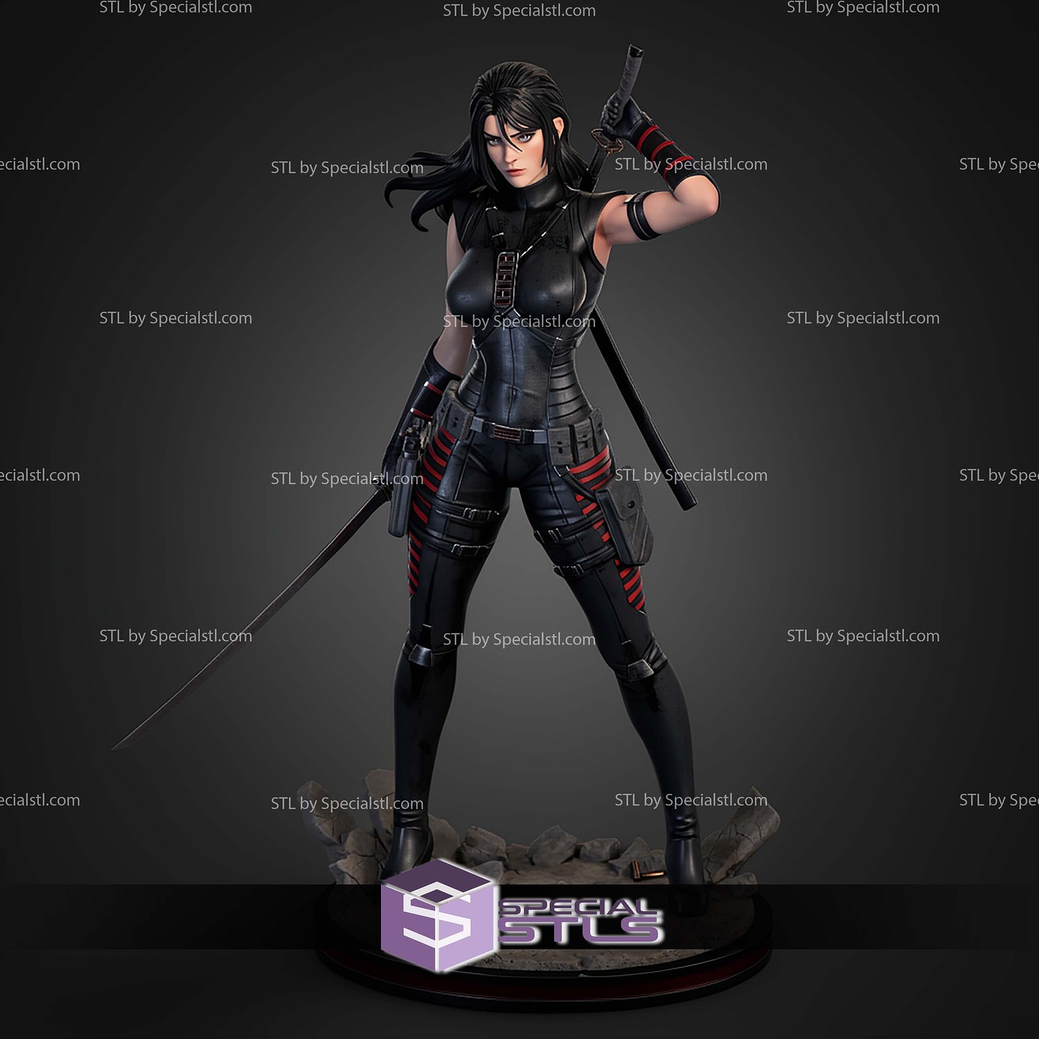 Dawn Moreno Snake Eyes STL Files 3D Model — view 4