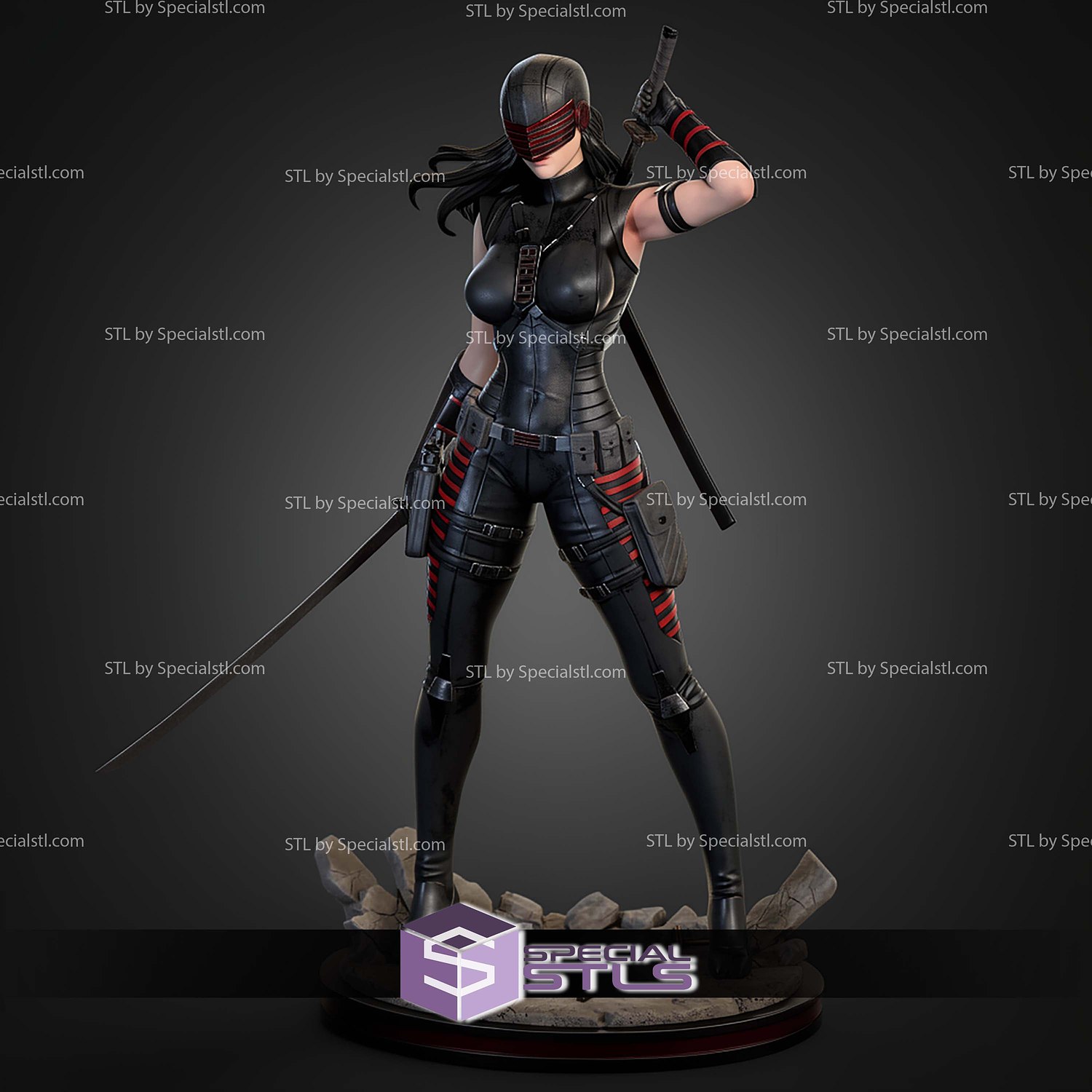 Dawn Moreno Snake Eyes STL Files 3D Model — view 5