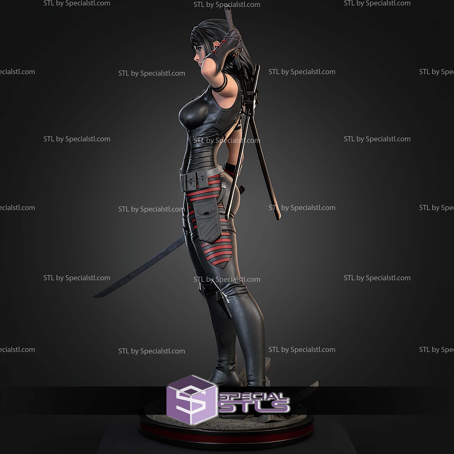 Dawn Moreno Snake Eyes STL Files 3D Model — view 6