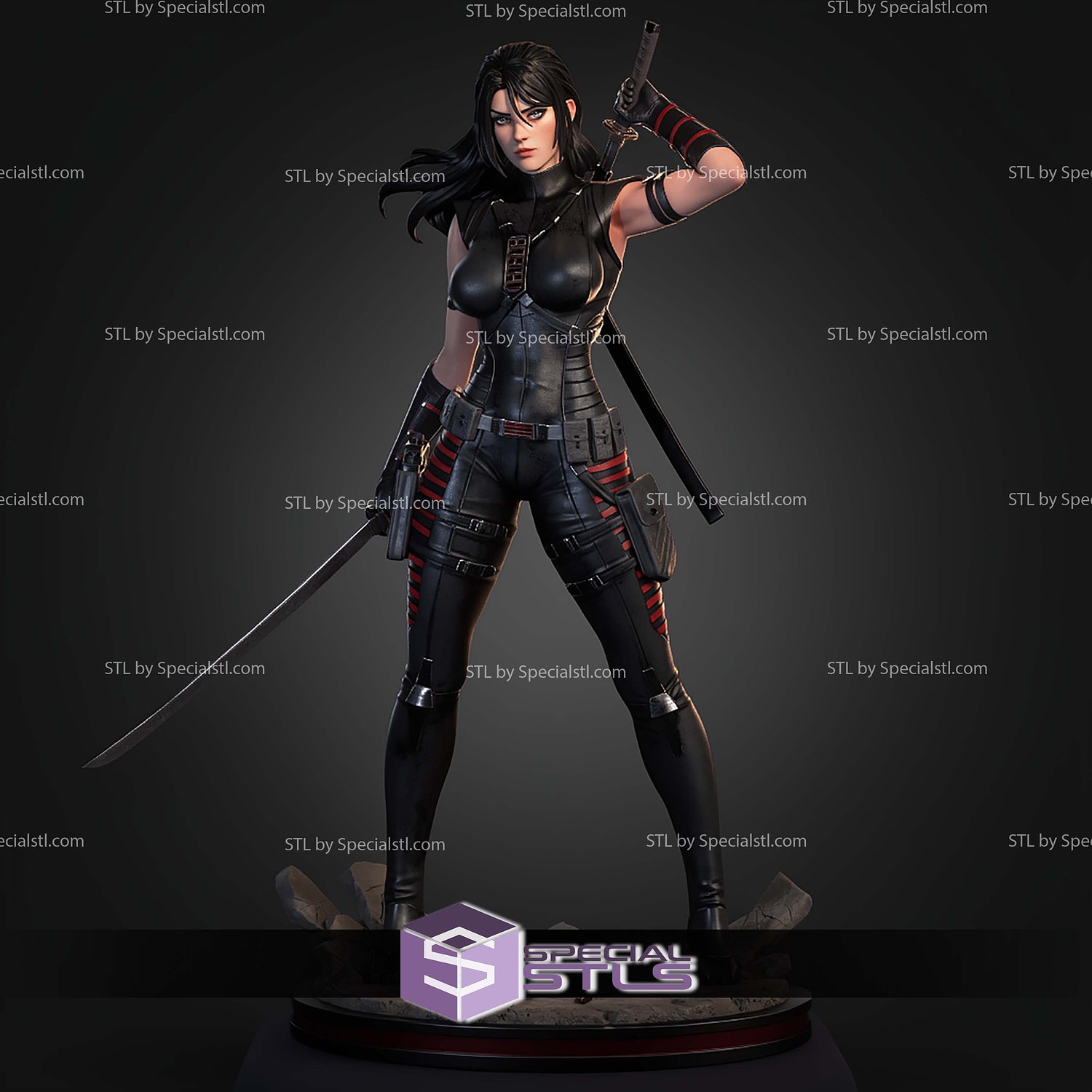 Dawn Moreno Snake Eyes STL Files 3D Model — view 7