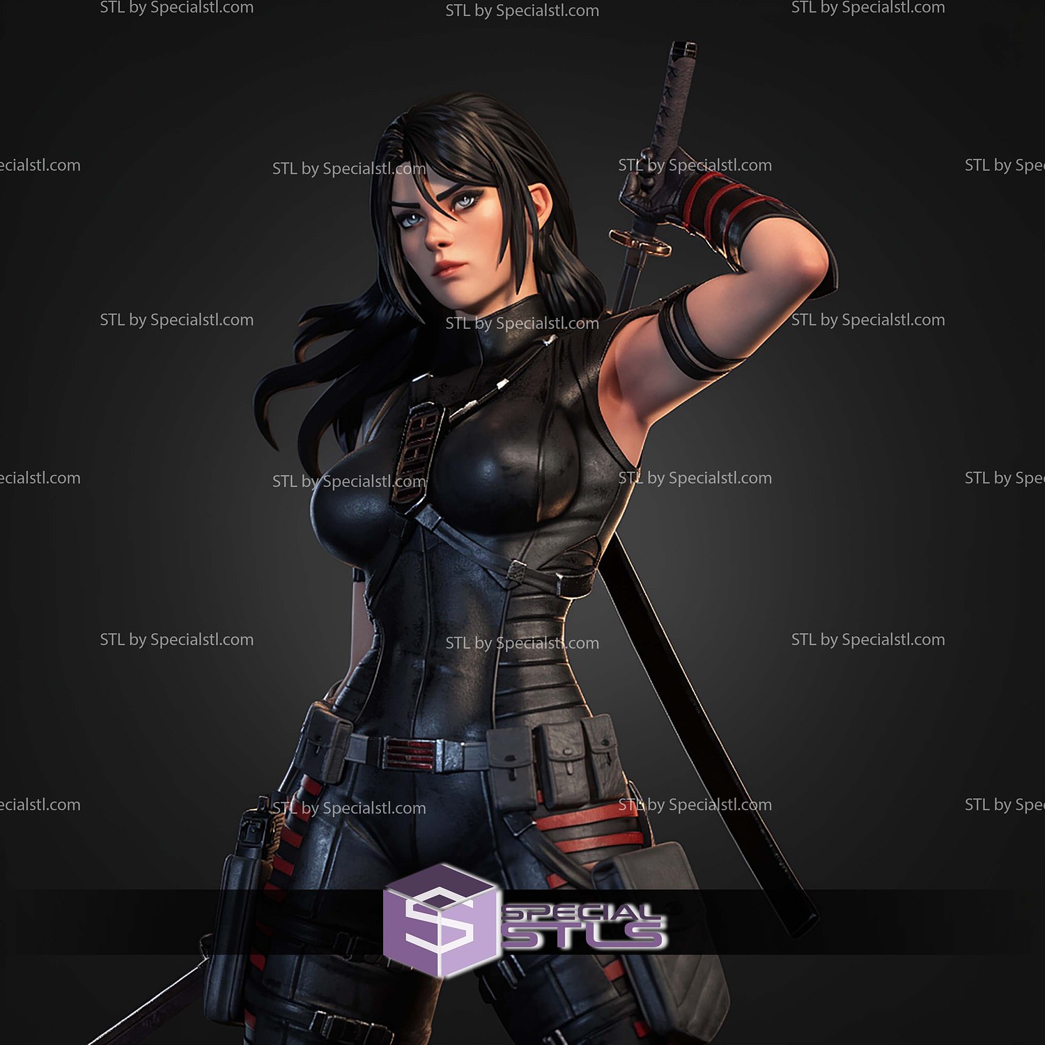 Dawn Moreno Snake Eyes STL Files 3D Model — view 8