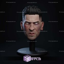 Custom Figure Head STL Collection - Punisher Netflix 3D Model