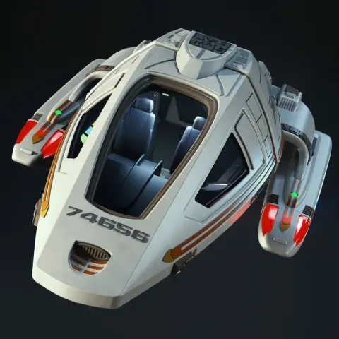Type-9 Shuttlecraft 3D Printer Files | Assembly STL Model