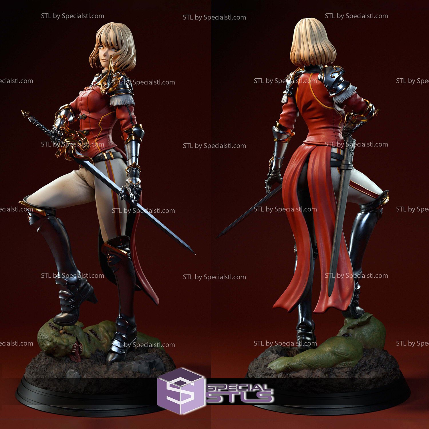Cha Hae-in Solo Leveling 3D Printer Files STL Model — view 2