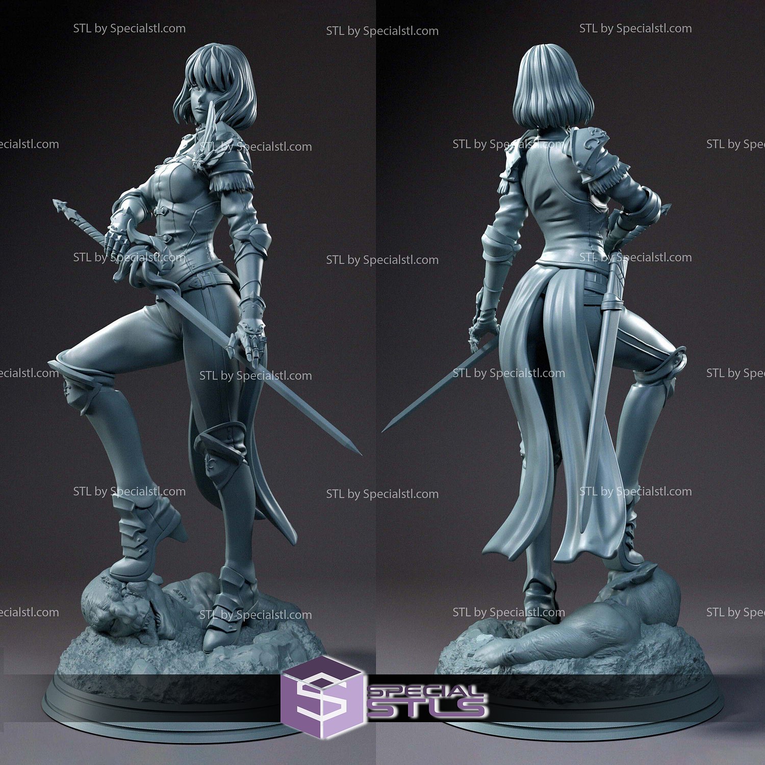 Cha Hae-in Solo Leveling 3D Printer Files STL Model — view 3