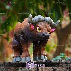 Super Basic STL Cute Flexi Buffalo 3D Model