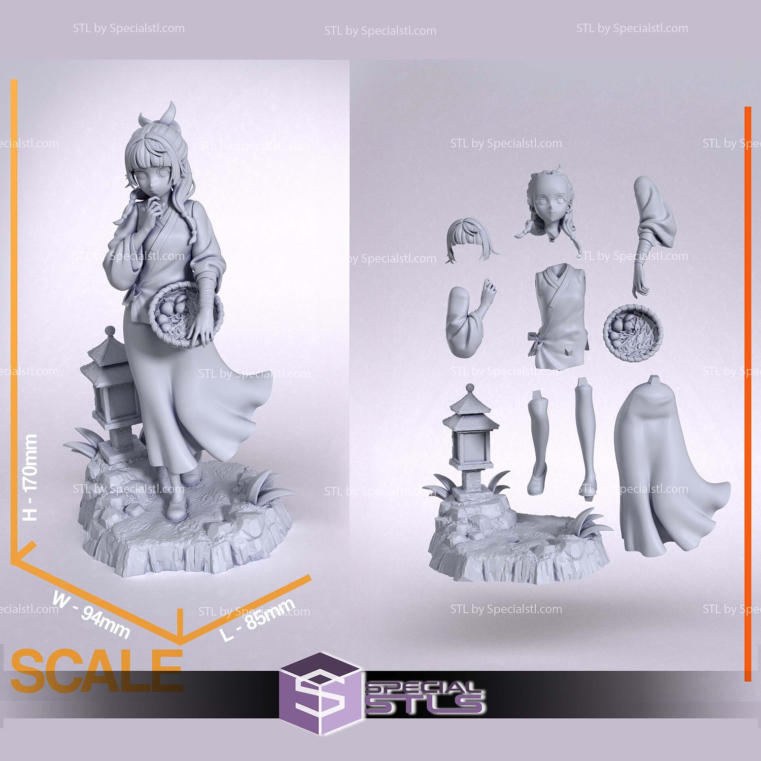 Maomao The Apothecary Diaries V5 Sculptures 3D Printing STL Model — view 2