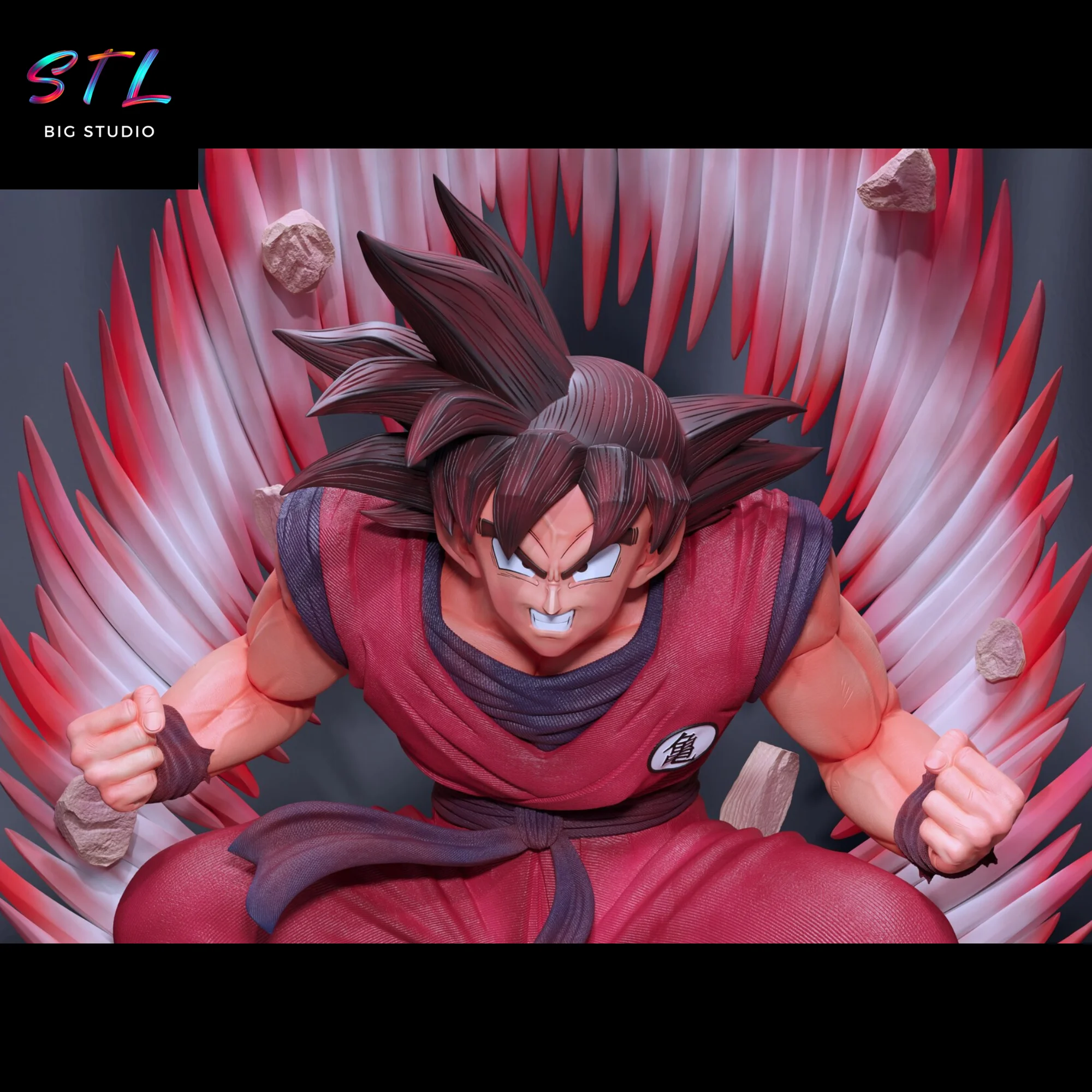 Son Goku Kaioken STL | 3D Printable Figure | Dragon Ball Z Model — view 7