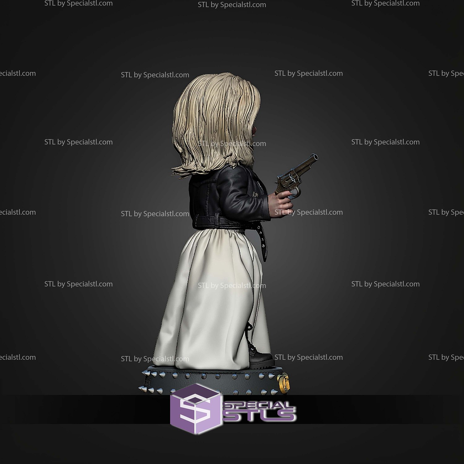 Tiffany Bride Of Chucky 210mm STL Files 3D Model — view 3
