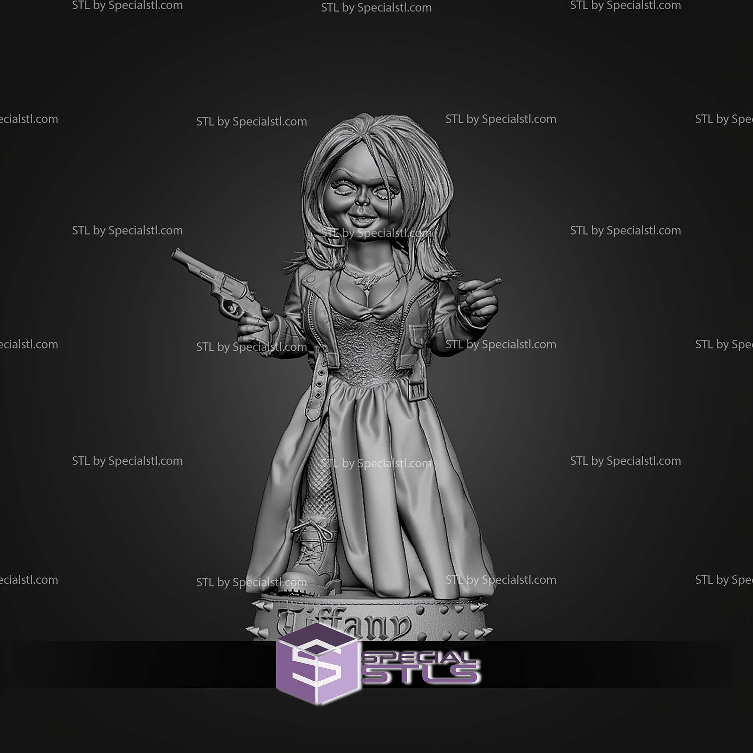 Tiffany Bride Of Chucky 210mm STL Files 3D Model — view 4