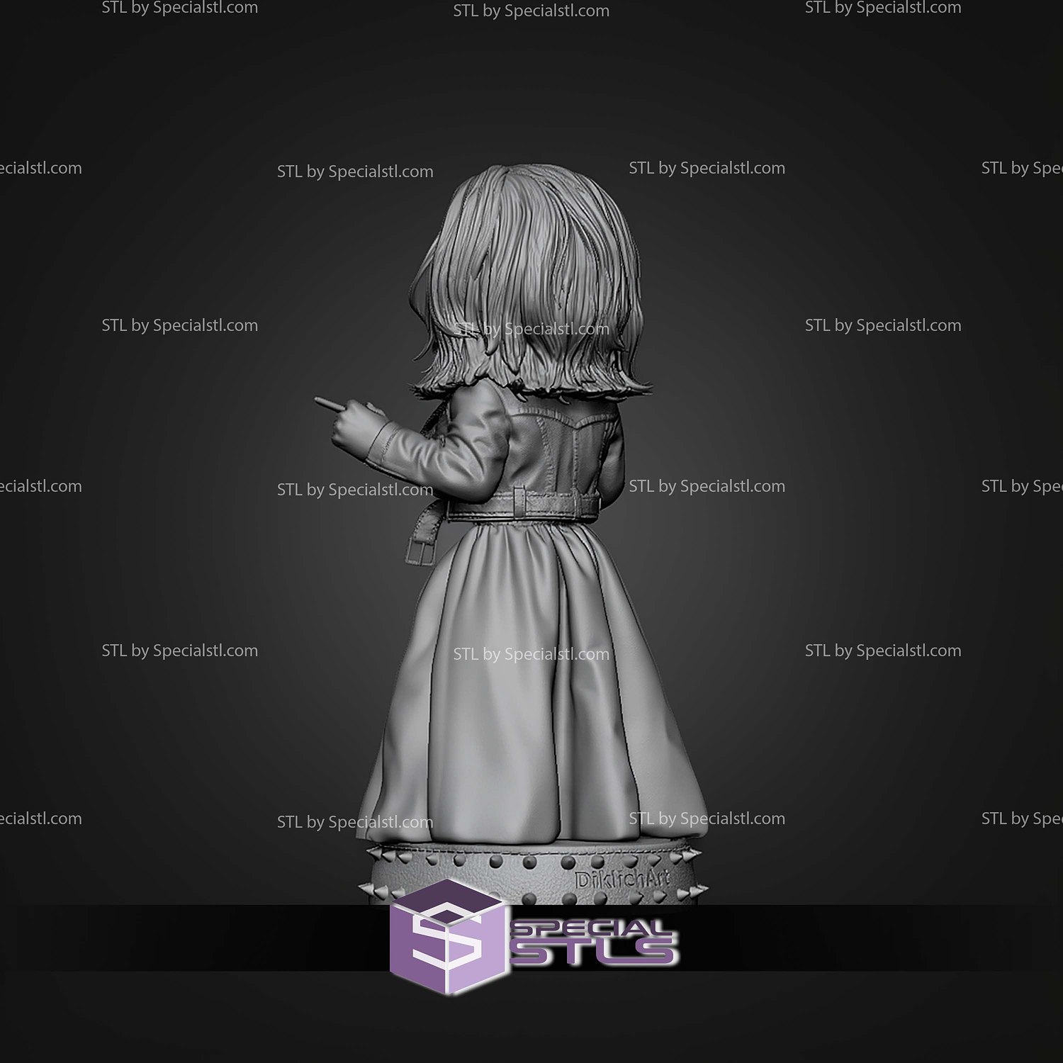Tiffany Bride Of Chucky 210mm STL Files 3D Model — view 5