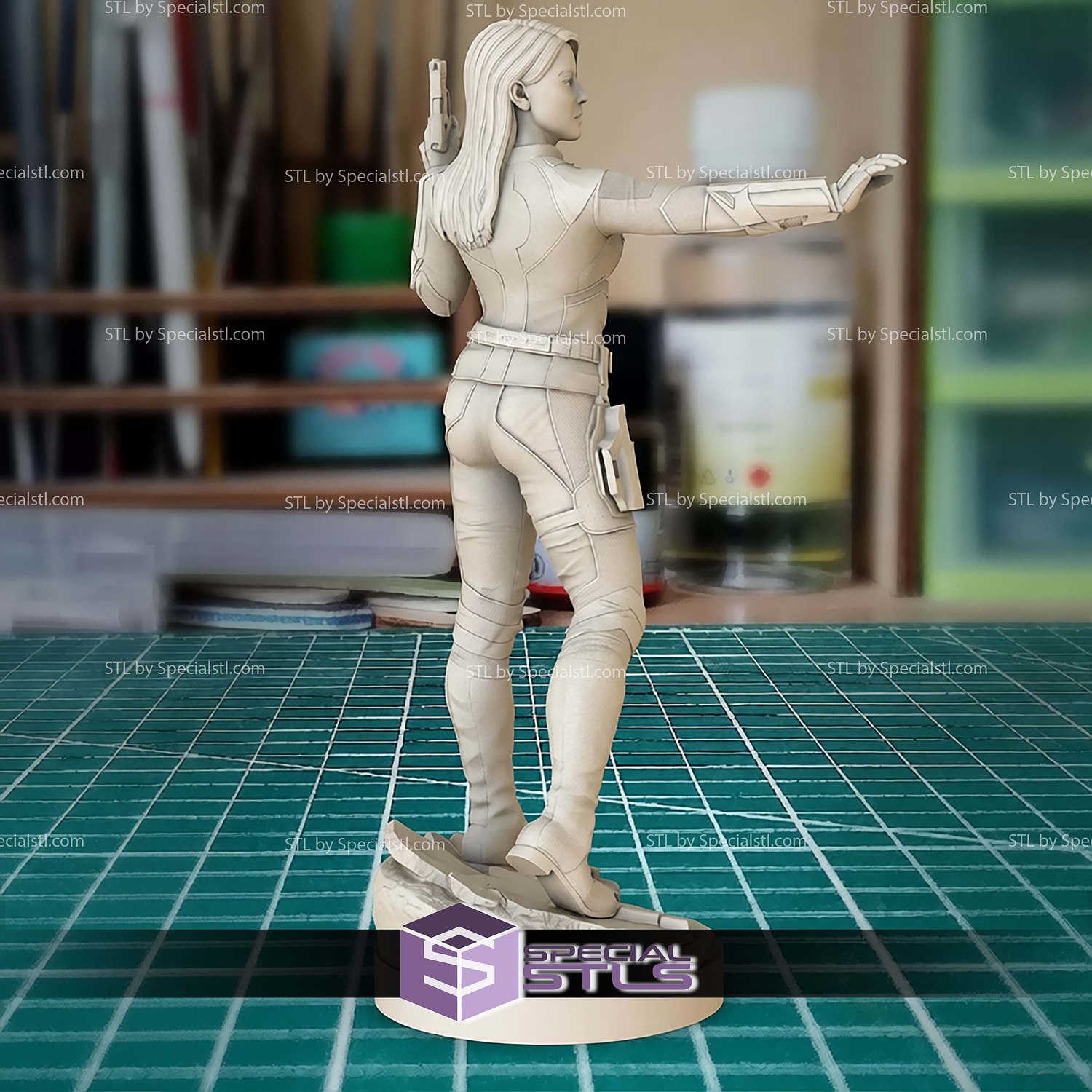 Daisy Johnson Marvel Hero STL Files 3D Model — view 3
