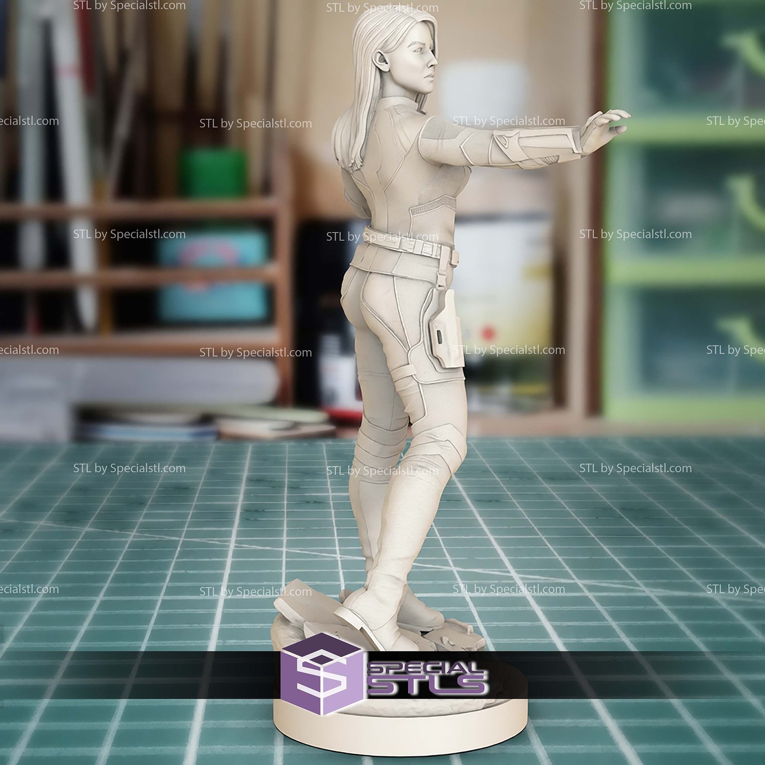 Daisy Johnson Marvel Hero STL Files 3D Model — view 4