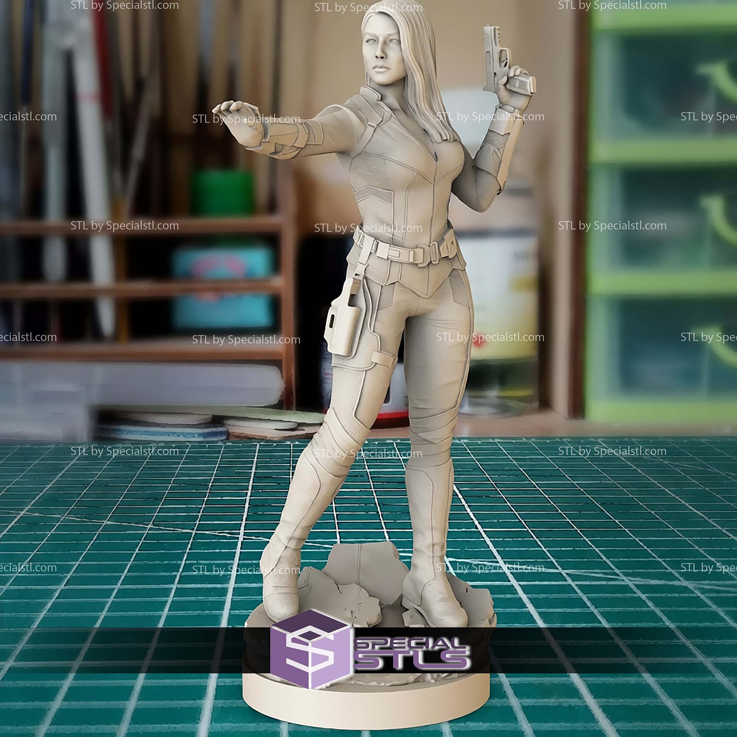 Daisy Johnson Marvel Hero STL Files 3D Model — view 5