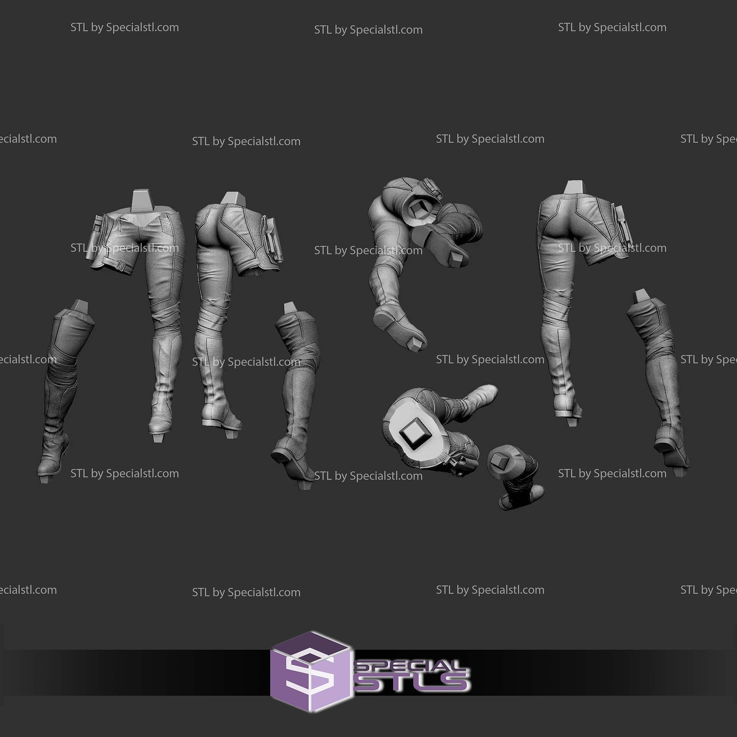 Daisy Johnson Marvel Hero STL Files 3D Model — view 6