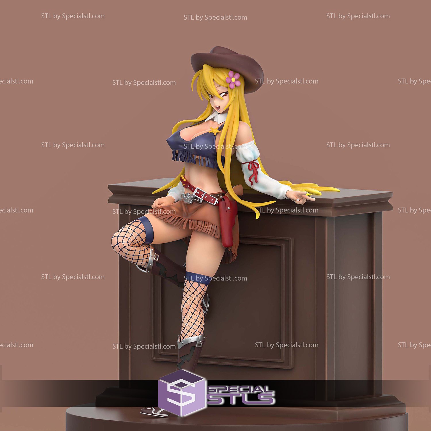 Shizuka Marikawa High School of The Dead 3D Printer Files STL Model — view 3