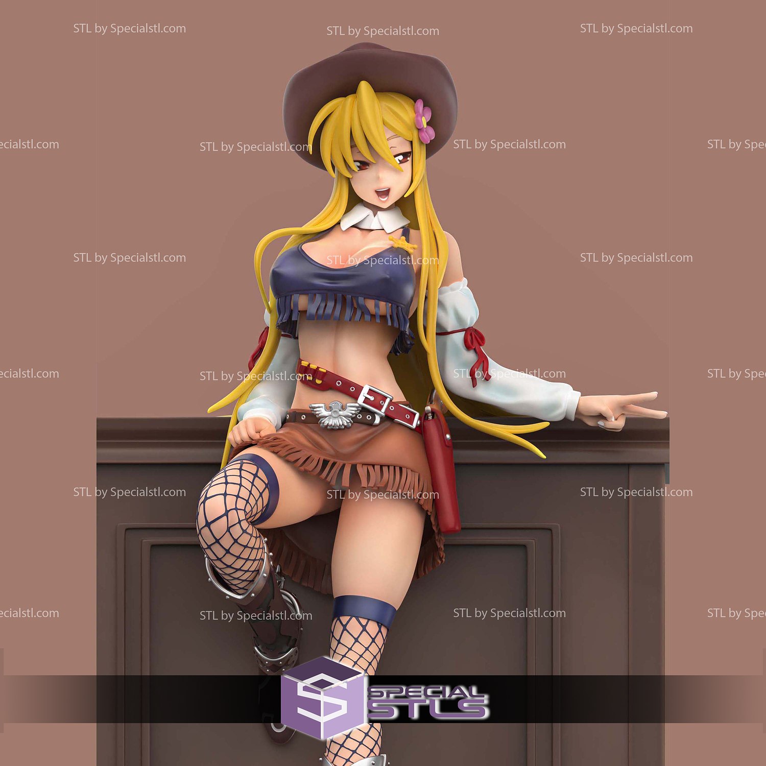 Shizuka Marikawa High School of The Dead 3D Printer Files STL Model — view 6