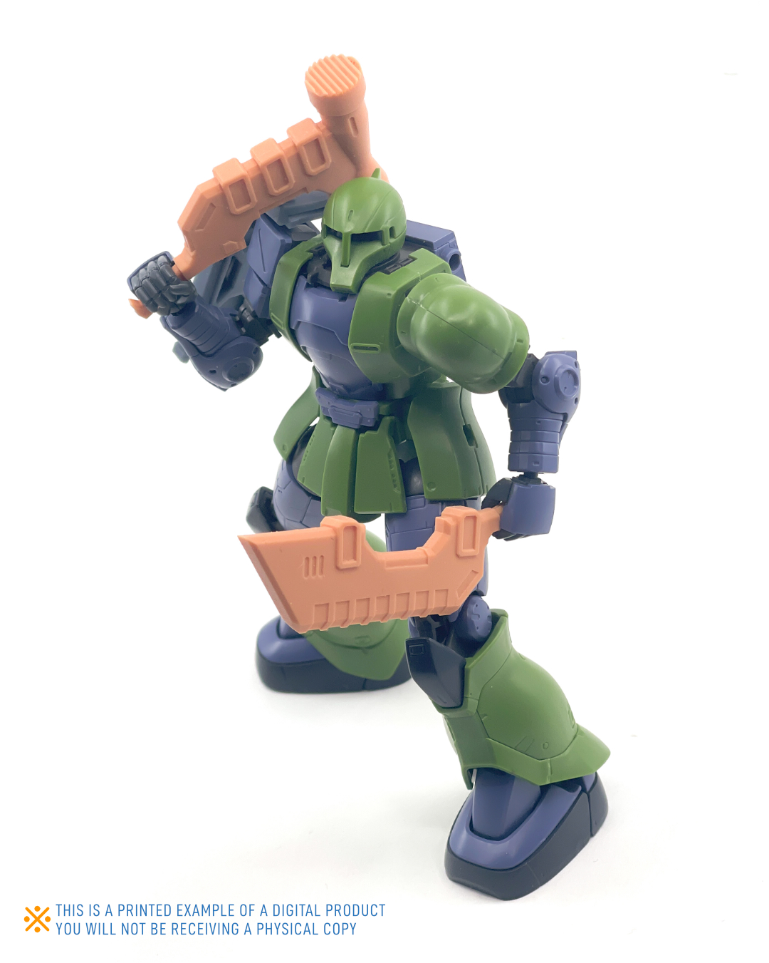 144WS-024B Butcher's Knife. 3D Printed Cleaver STL for Mecha Model Kits Model — view 5