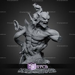 Jaguar God Bust STL Files 3D Model