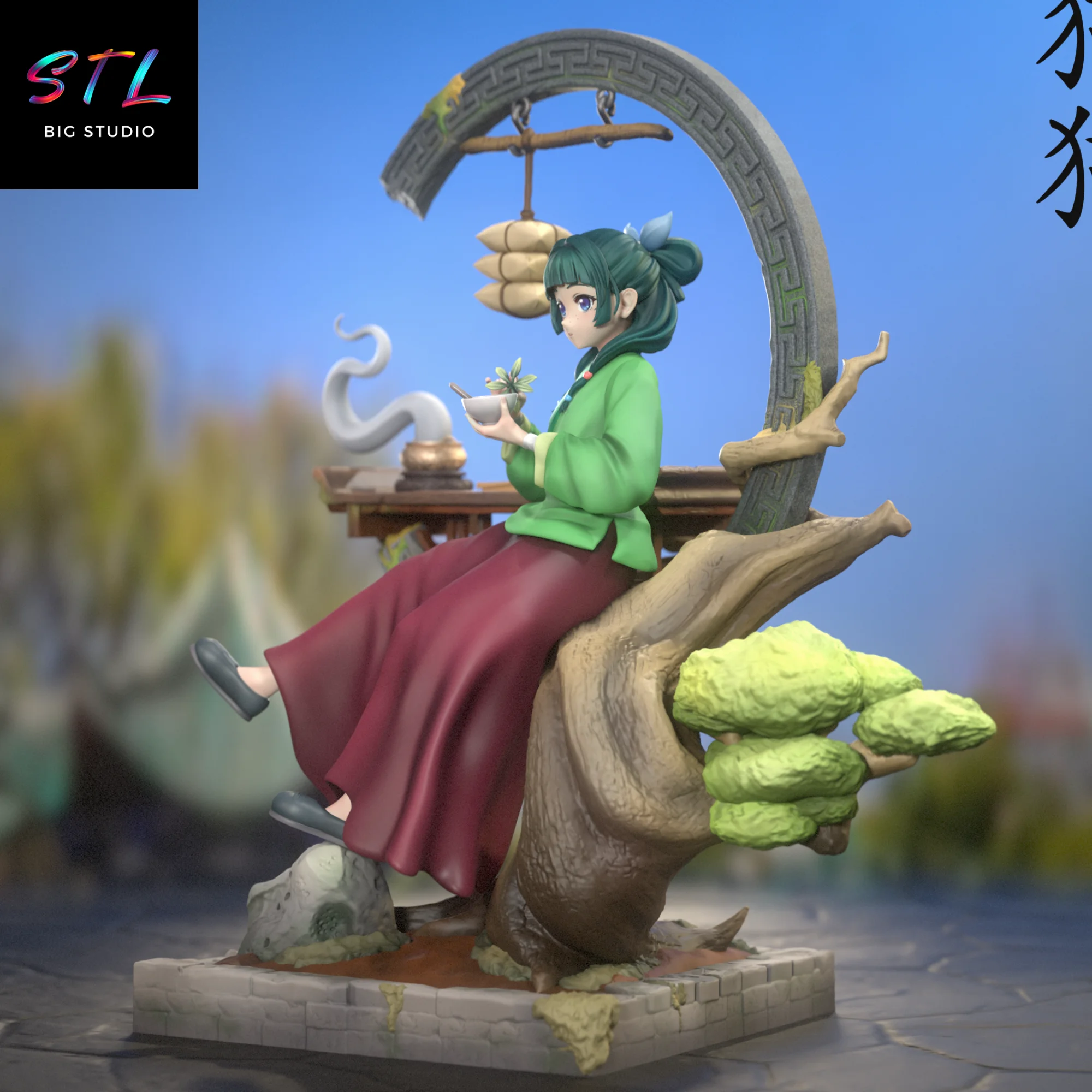 Maomao STL The Apothecary Diaries | 3D Printable Figure Model — view 2