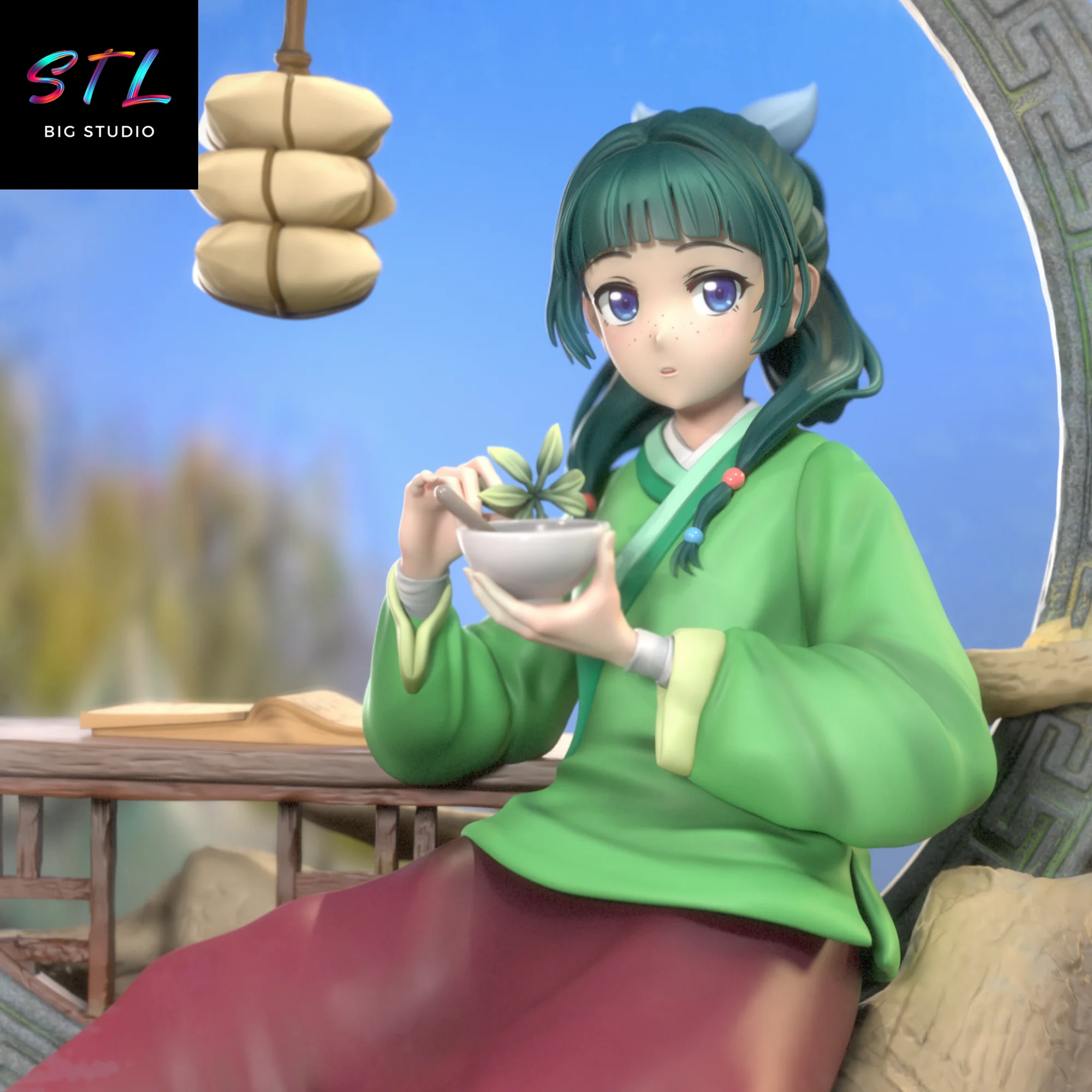 Maomao STL The Apothecary Diaries | 3D Printable Figure Model — view 4