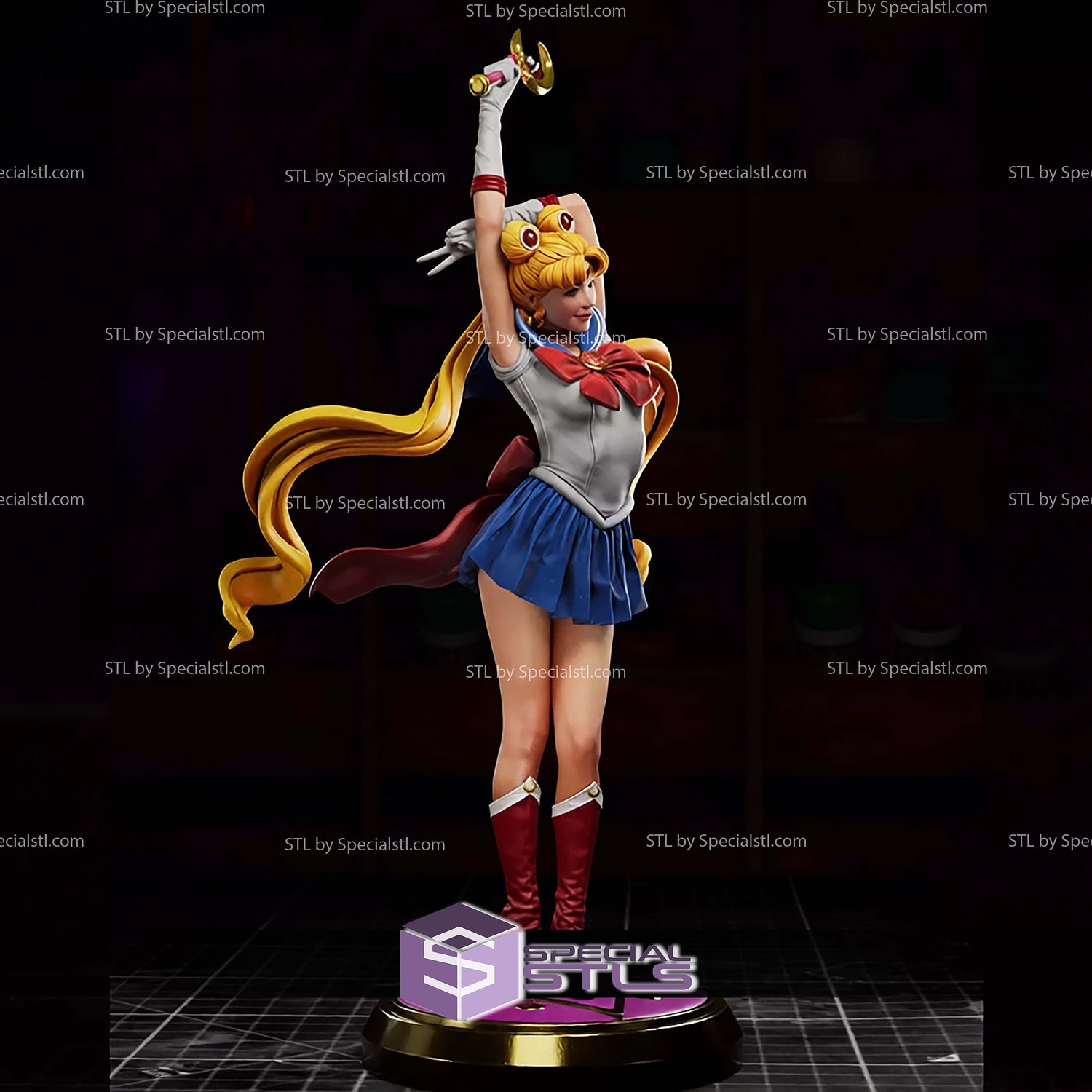 Sailor Moon New Style STL Files 3D Model — view 3