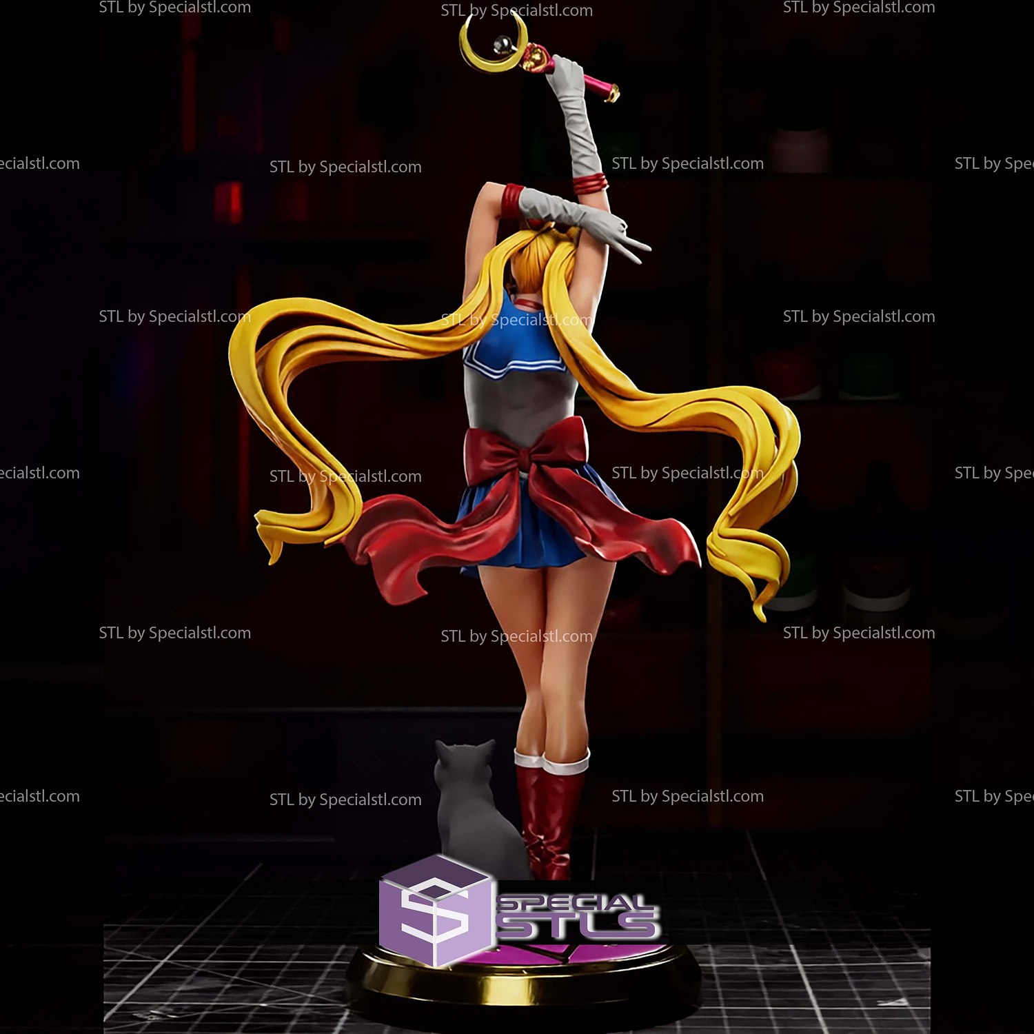 Sailor Moon New Style STL Files 3D Model — view 4