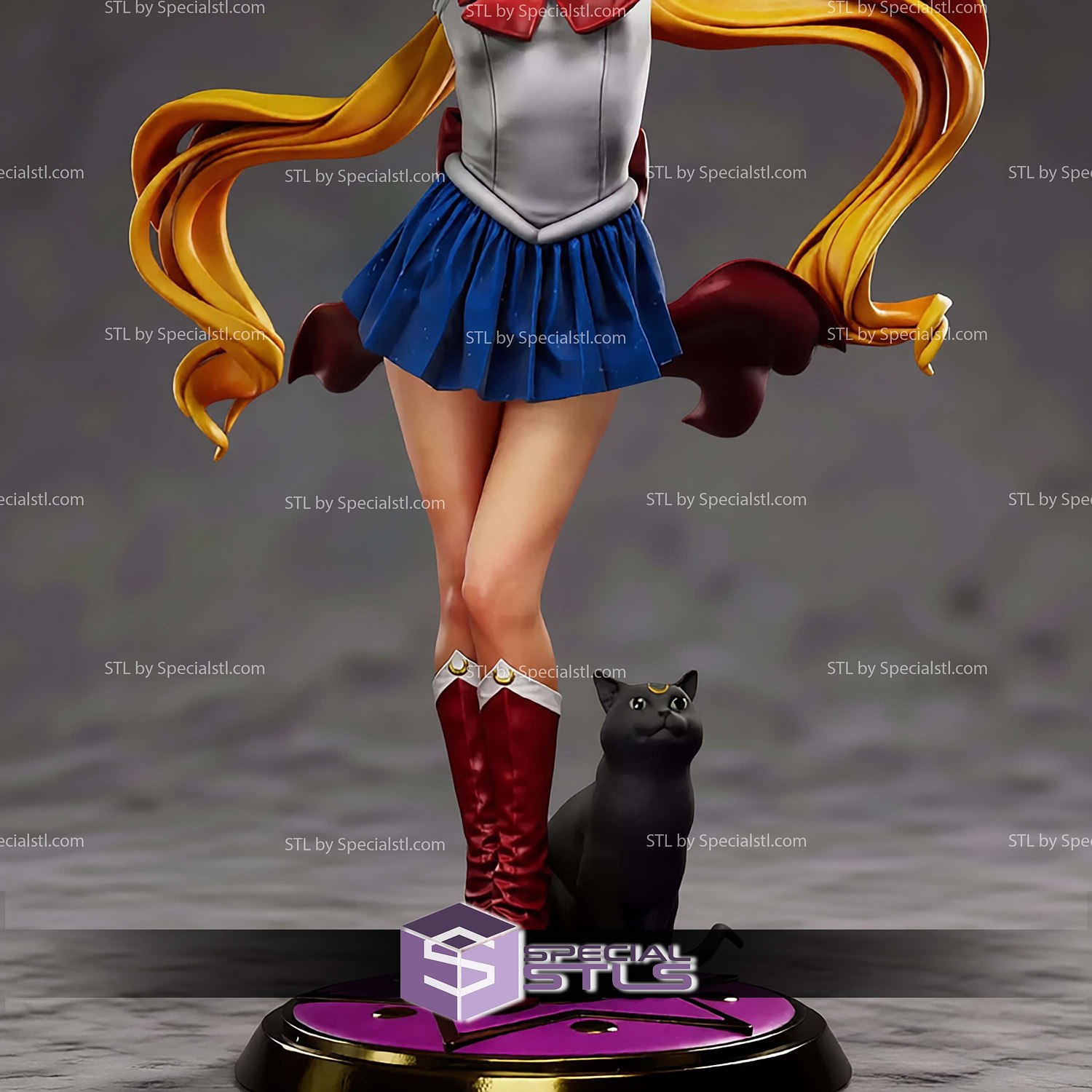 Sailor Moon New Style STL Files 3D Model — view 5