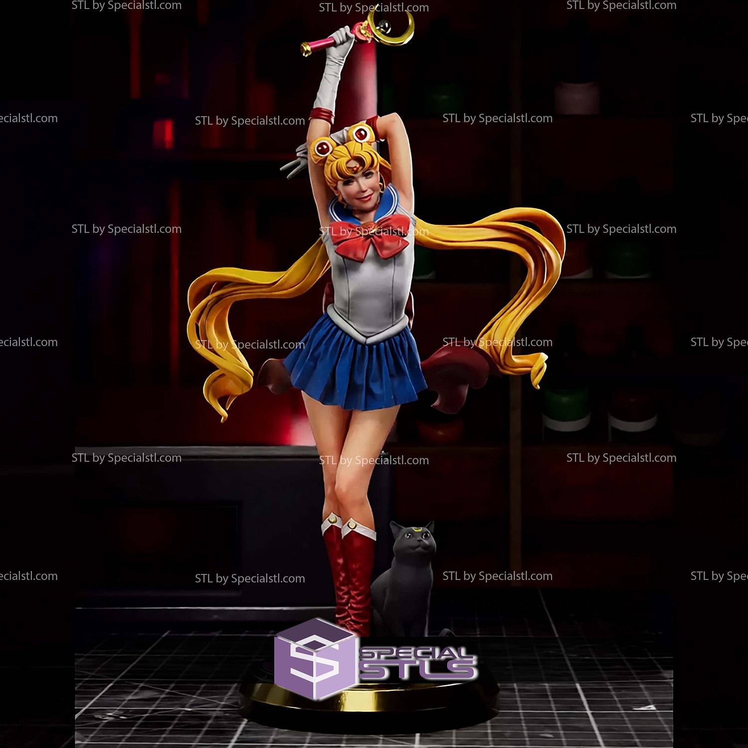 Sailor Moon New Style STL Files 3D Model — view 6