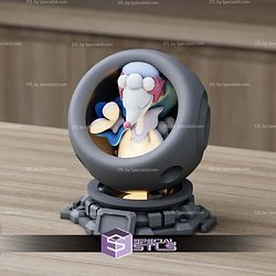Super Basic Pokemon STL Primarina Healing Machine 3D Model