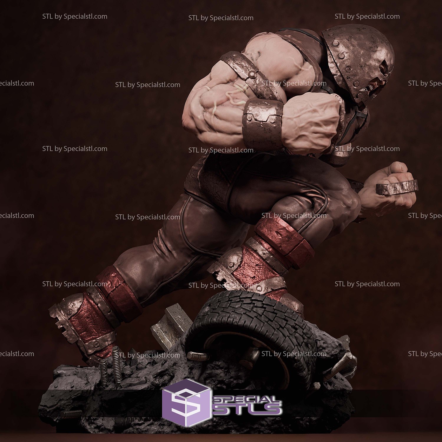 The Unstopable Juggernaut STL Files 3D Model — view 3