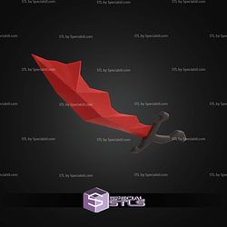 Cosplay STL Files Old School RuneScape Dragon Scimitar 3D Model