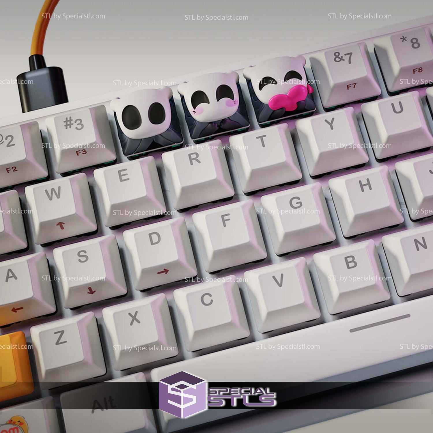 Keycap STL Collection - Hollow Knight 3D Model — view 2