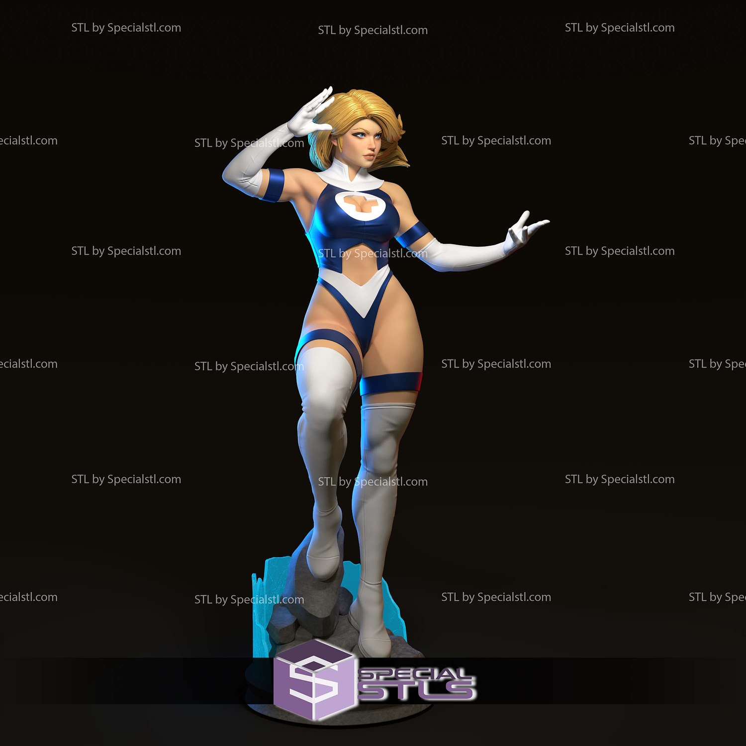 Sue Storm Marvel Rivals 3D Printer Files STL Model — view 2