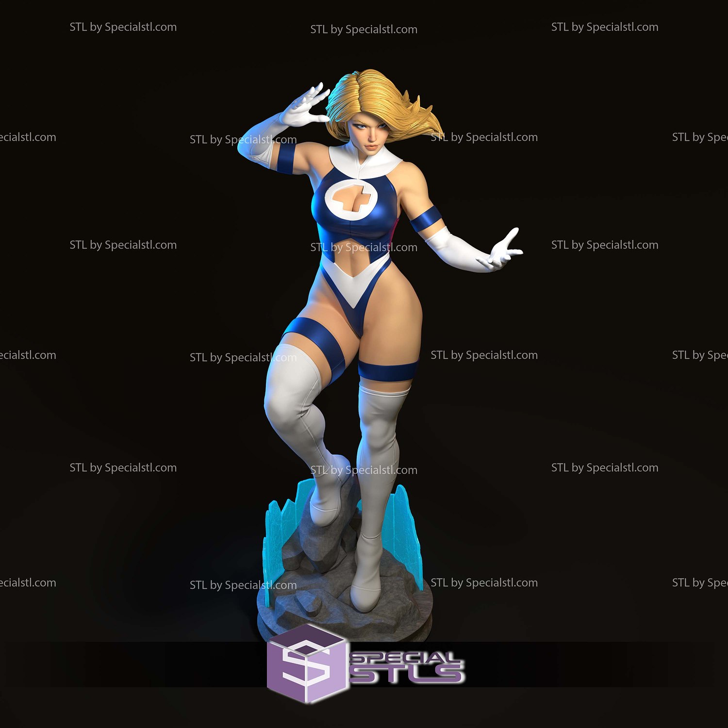 Sue Storm Marvel Rivals 3D Printer Files STL Model — view 6