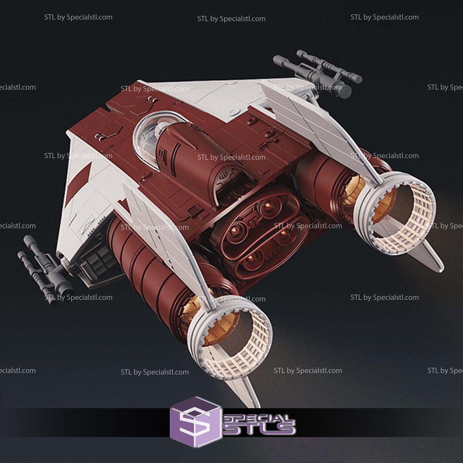 RZ-1 A-Wing Starwars STL Printer Files 3D Model — view 6