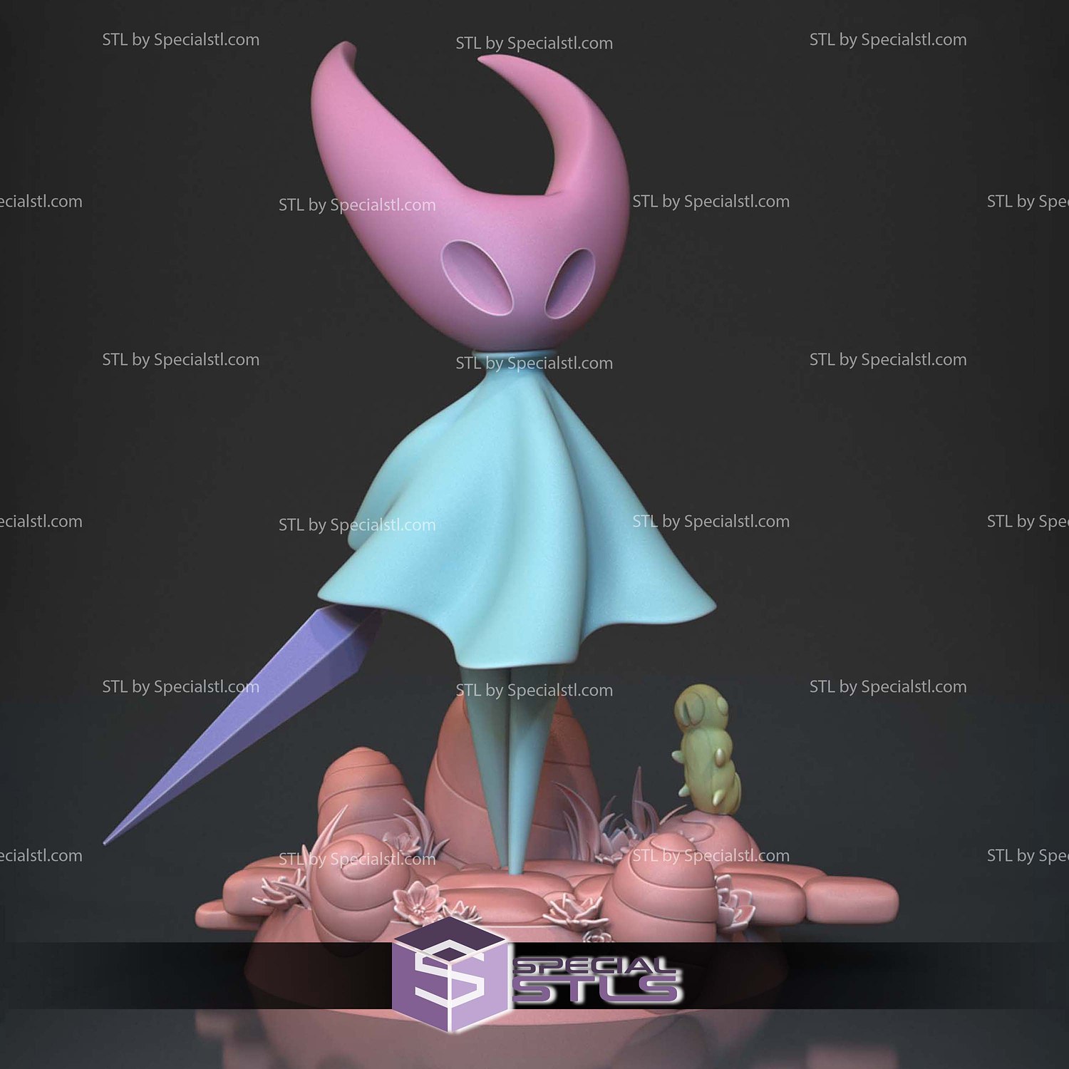 Hornet V3 Hollow Knight STL Files 3D Model — view 3