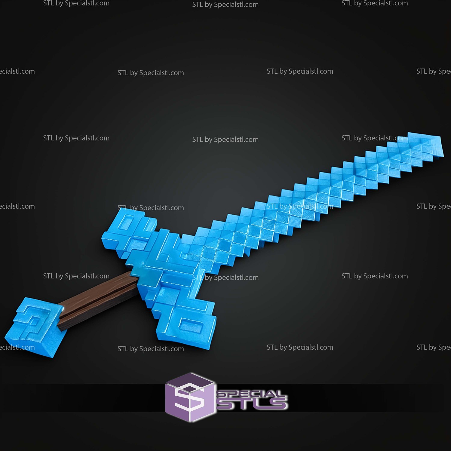 Cosplay STL Files Minecraft Movie Sword V2 3D Model — view 6
