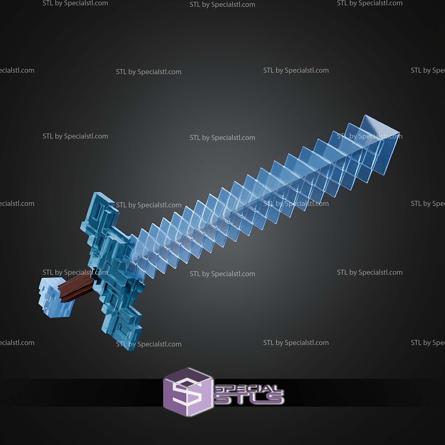 Cosplay STL Files Minecraft Movie Sword V2 3D Model — view 7