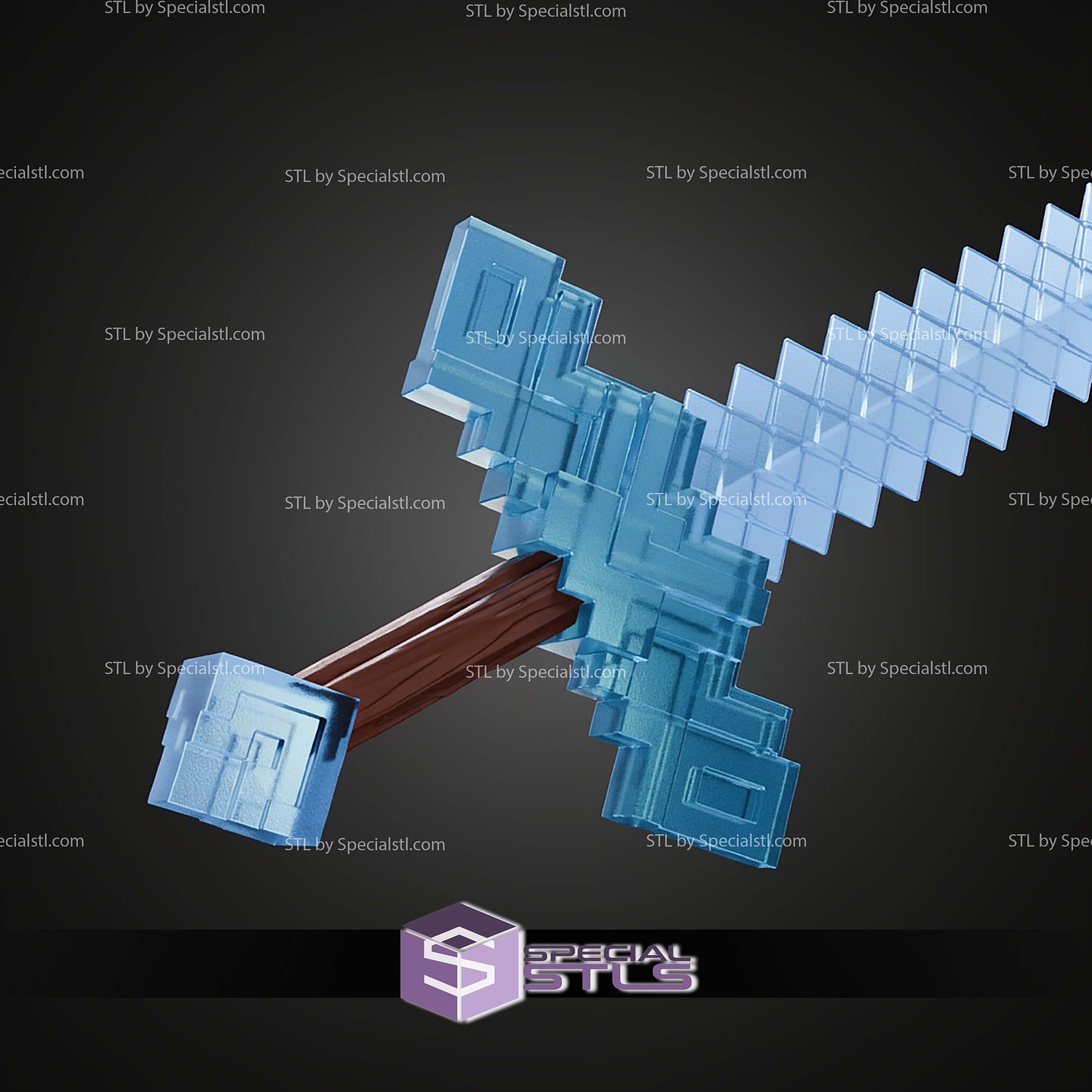 Cosplay STL Files Minecraft Movie Sword V2 3D Model — view 8