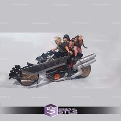 Final Fantasy Hardy Daytona Cloud Tifa Aerith 3D Printer Files STL Model