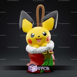 Basic Pokemon Collection Pichu Stocking 3D STL Model