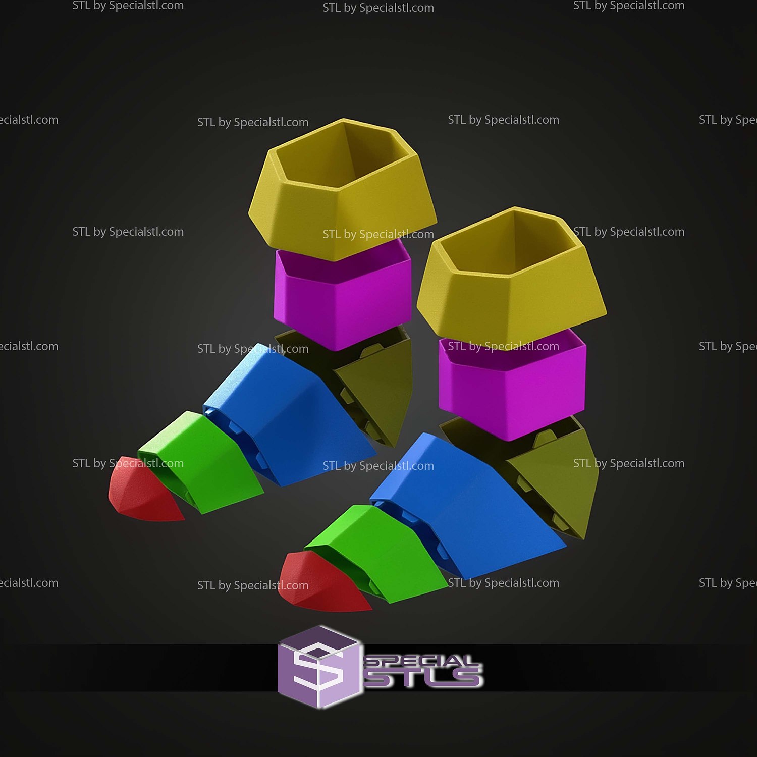 Cosplay STL Files Old School RuneScape Fancy Boots 3D Model — view 5
