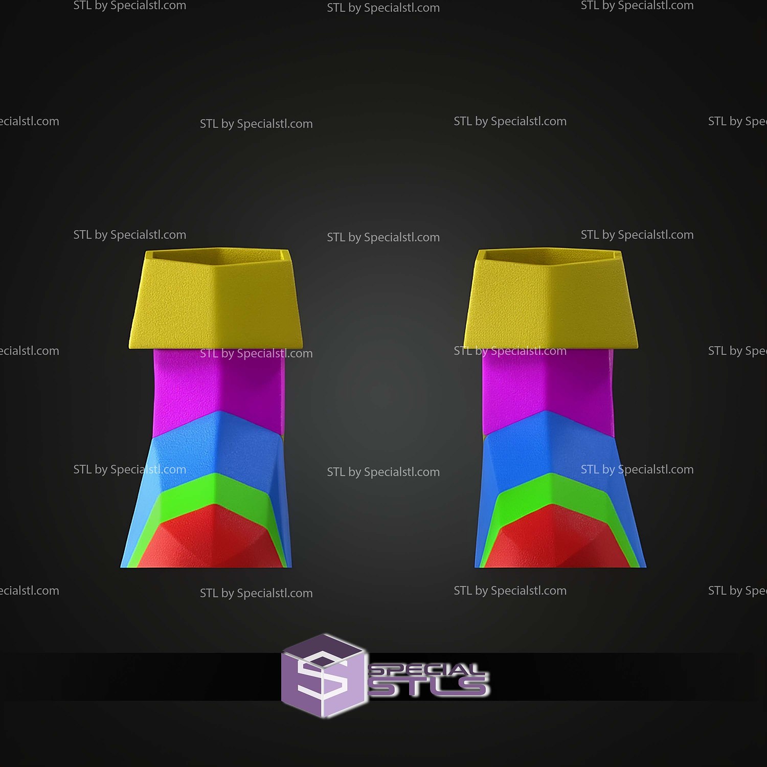 Cosplay STL Files Old School RuneScape Fancy Boots 3D Model — view 6