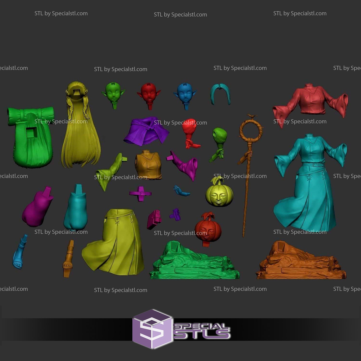 Marcille Donato Delicious in Dungeon V3 3D Printer Files STL Model — view 2