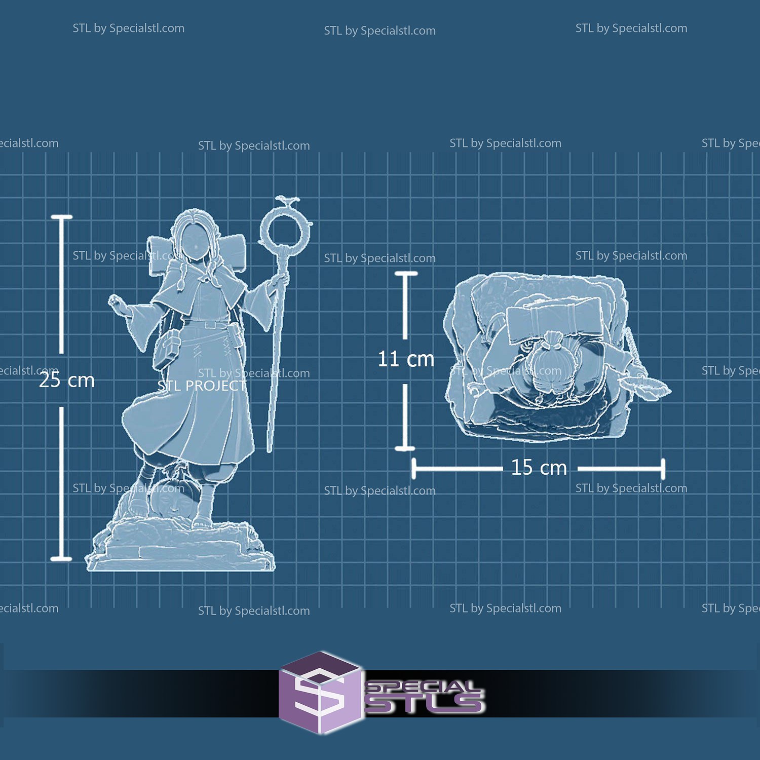 Marcille Donato Delicious in Dungeon V3 3D Printer Files STL Model — view 3