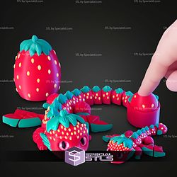 Super Basic STL Strawberry Dragon 3D Model