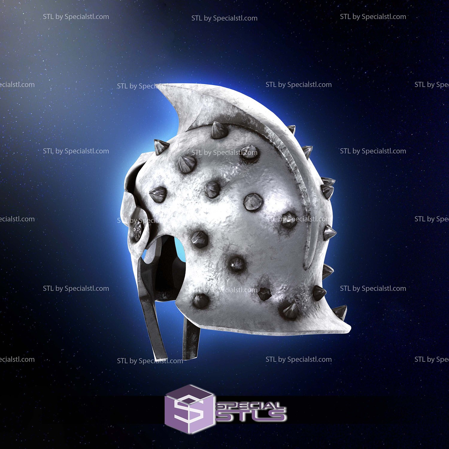 Cosplay STL Files Gladiator Maximus Helmet V2 3D Model — view 4